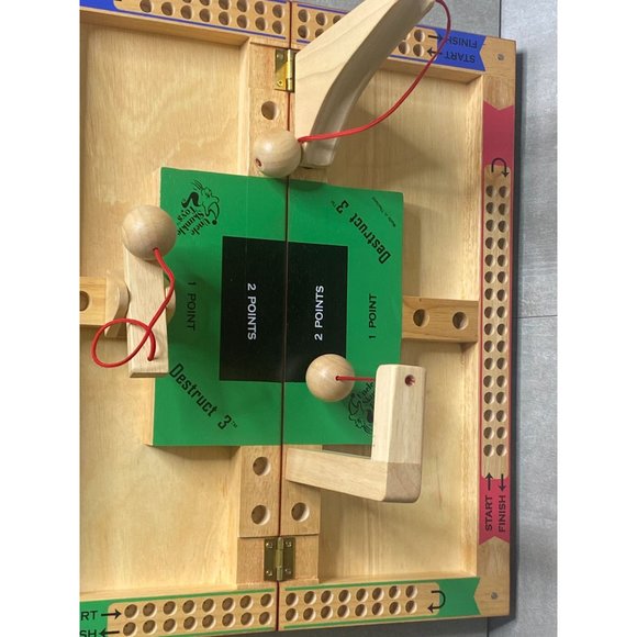 Uncle Skunkle Destruct 3 Wooden Demolition Game Wood Folding Case Complete - Picture 3 of 8